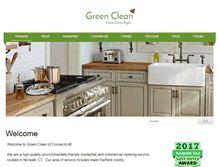 Tablet Screenshot of greencleanct.com
